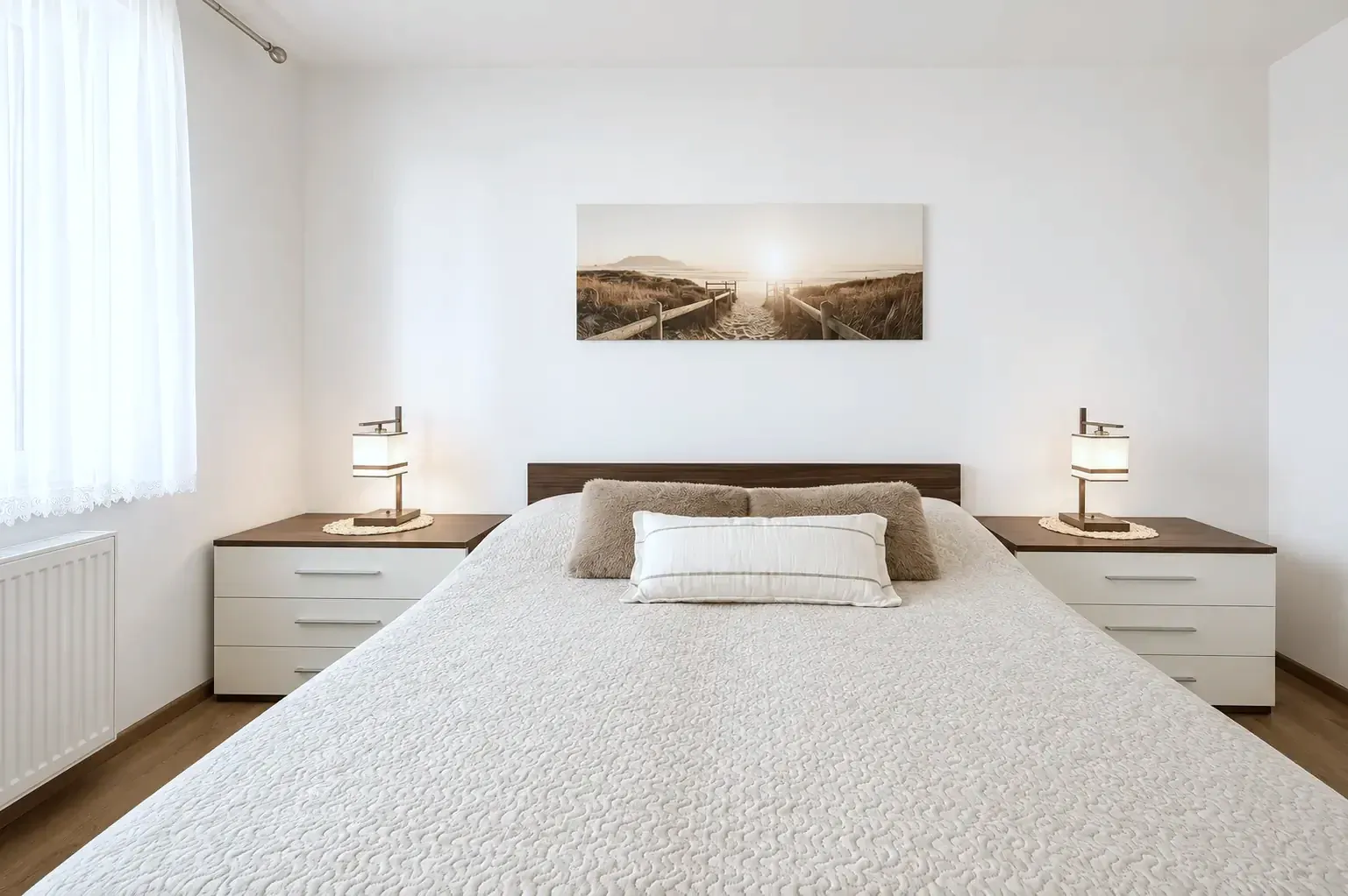 Apartament SolMare Karwia - jasne, przytulne wnętrze
